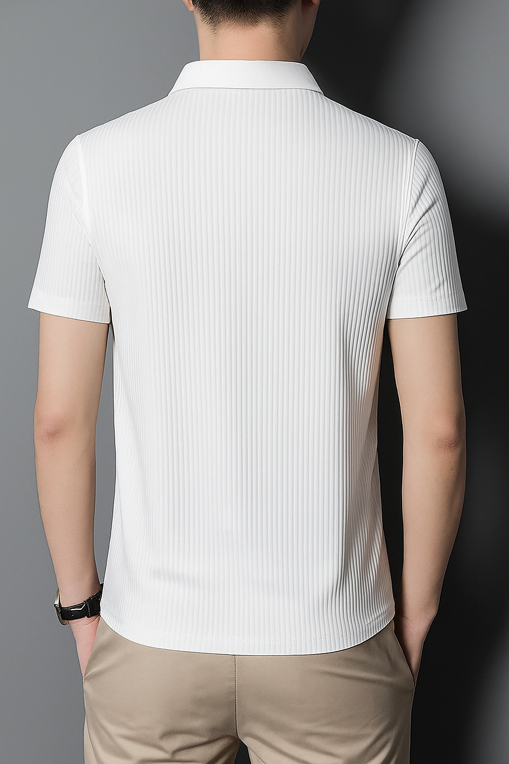 Relaxed Fit Solid Crewneck T-Shirt Men