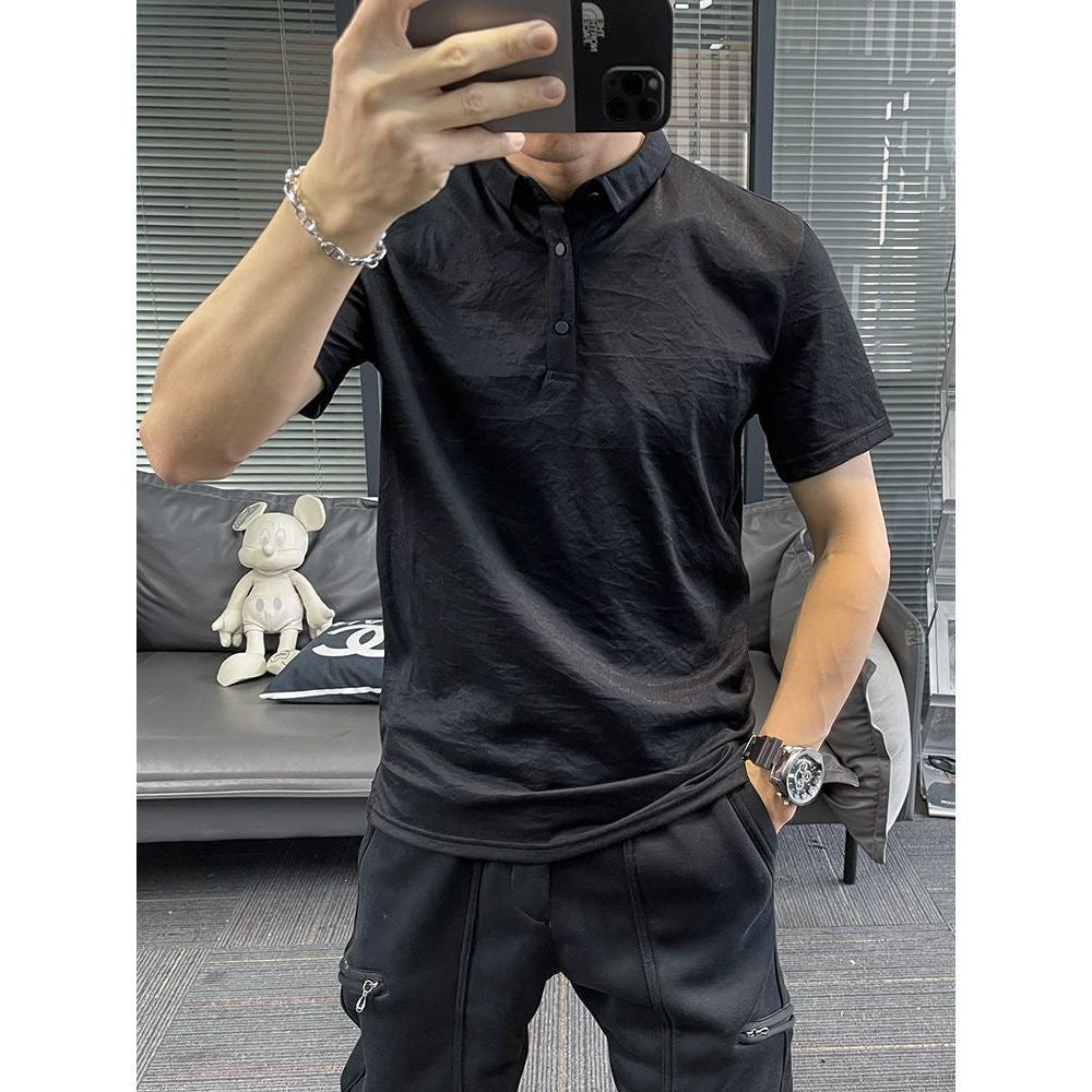 Vintage Wash Retro Style T-Shirt Men